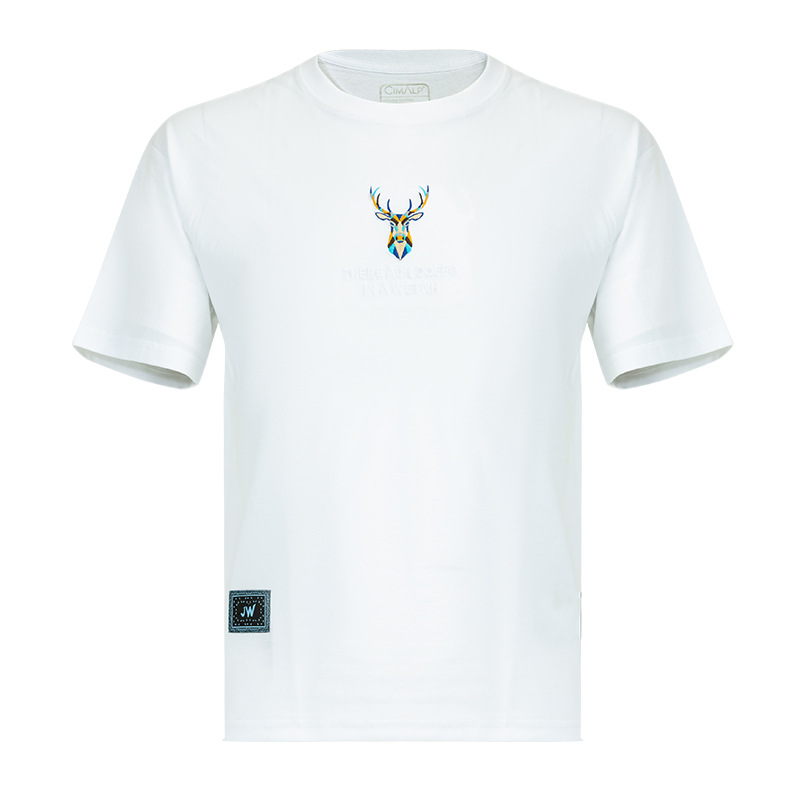 喜玛尔图男式圆领短袖T恤AMSMTX189