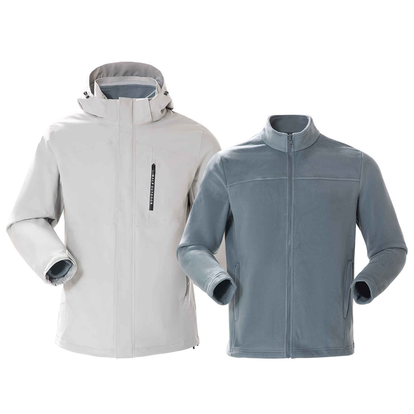 喜玛尔图男式套抓绒胆防风防雨外套冲锋衣AMFPCF091